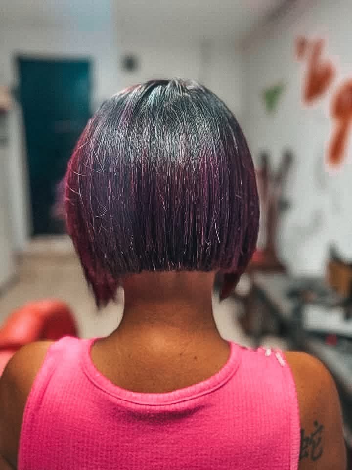 Couleur et coupe bob